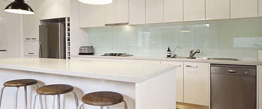 Quartz worktops by Sheridan